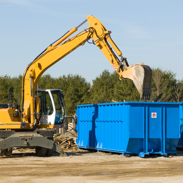 can i choose the location where the residential dumpster will be placed in Auburn Wisconsin